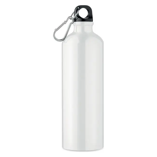 Бутылка для воды сублимационная алюминий 750 мл Белый Серебристый Черный 13510-01