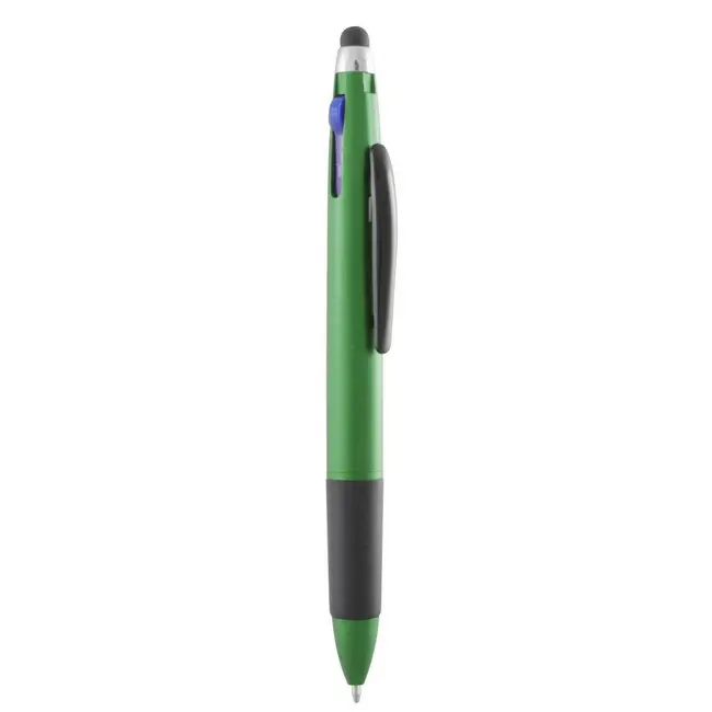 Ручка стилус триколірна Черный Зеленый 3827-03