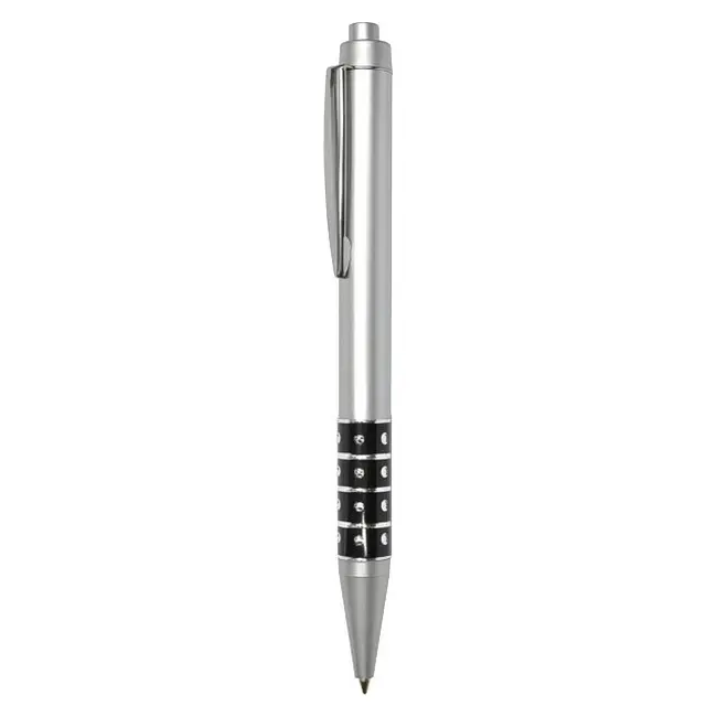 Ручка пластиковая Серебристый Черный 3872-05