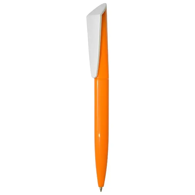 Ручка Uson пластикова з поворотним механізмом Белый Оранжевый 3910-28
