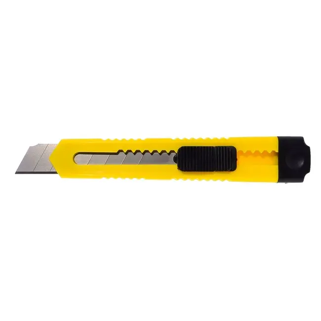 Нож канцелярский 18 мм Черный Желтый 7689-03