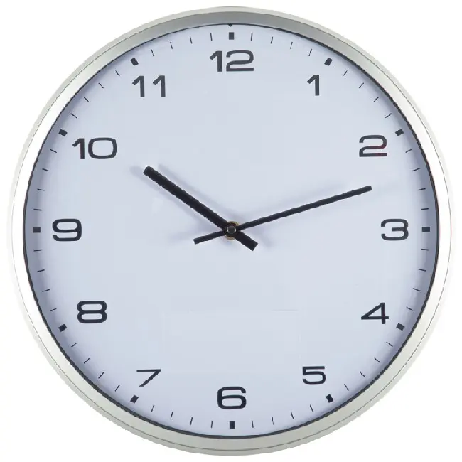 Настенные часы Серебристый Белый Черный 4992-02