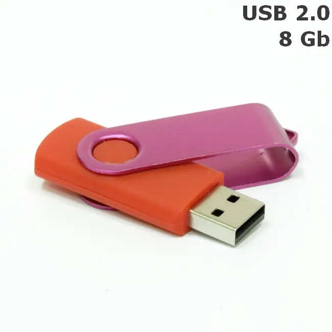 Флешка 'Twister' 8 Gb USB 2.0 Красный Розовый 3673-23