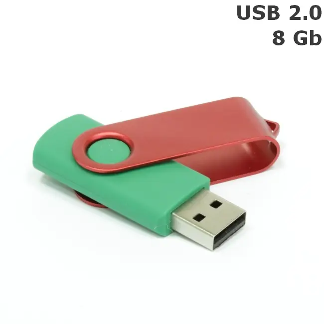 Флешка 'Twister' 8 Gb USB 2.0 Красный Зеленый 3673-62