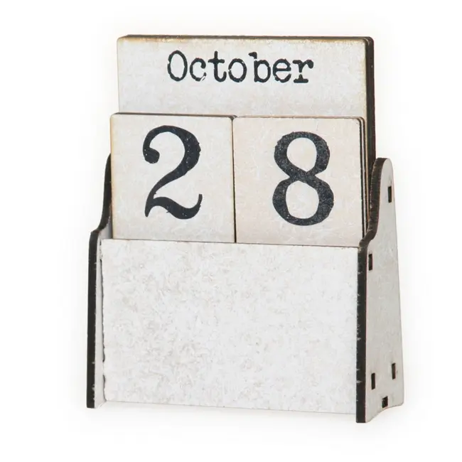Календар вічний настільний Белый Черный 1244-01