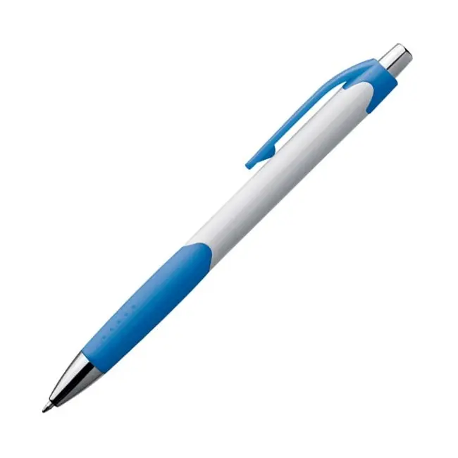 Ручка пластиковая Белый Синий Серебристый 4177-01