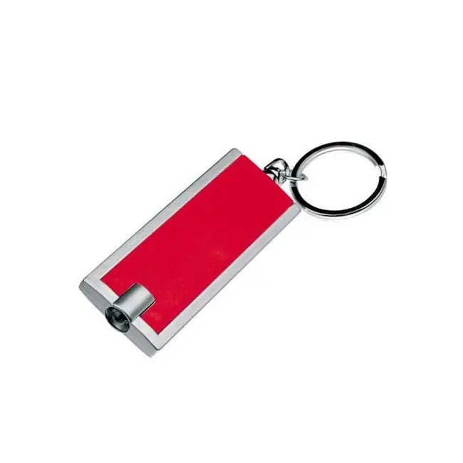 Брелок-фонарик пластиковый Серебристый Красный 4395-01