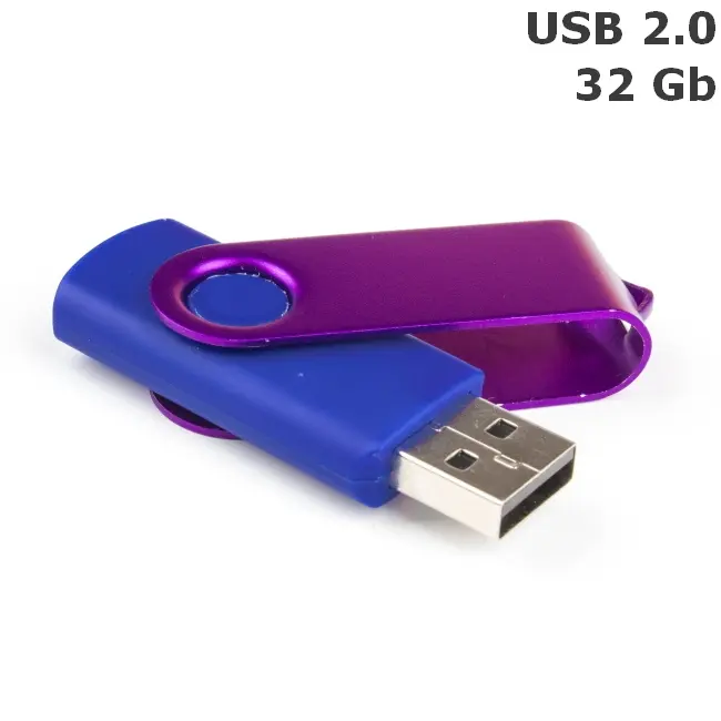 Флешка 'Twister' 32 Gb USB 2.0 Темно-синий Фиолетовый 8692-132