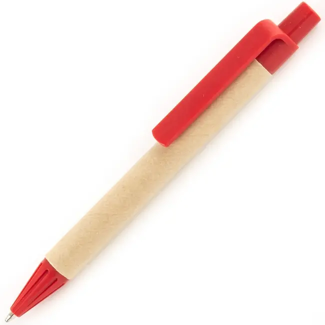 Ручка ЭКО короткая Красный Древесный 3602-05