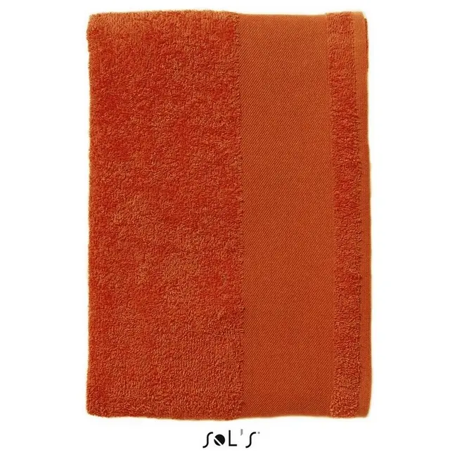 Рушник великий банний бавовняний Оранжевый 3761-10