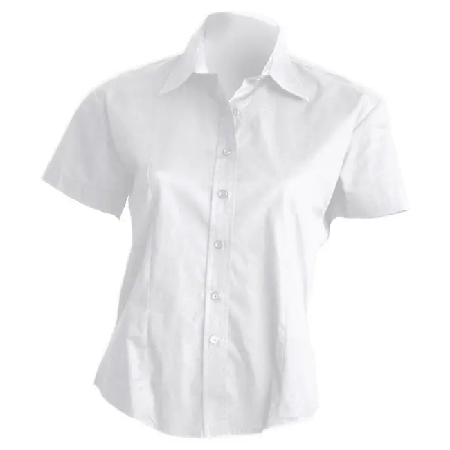 Рубашка 'JHK' 'CASUAL & BUSINESS SHIRT LADY SS' POPLIN WHITE Белый 1620-02