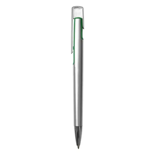 Ручка пластиковая Серебристый Зеленый 3616-01