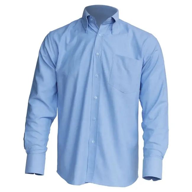 Рубашка 'JHK' 'CASUAL & BUSINESs SHIRT' OXFORD LIGHT BLUE Голубой 1612-02