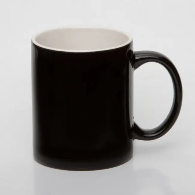 Чашка керамічна 340 мл Черный Белый 5378-04
