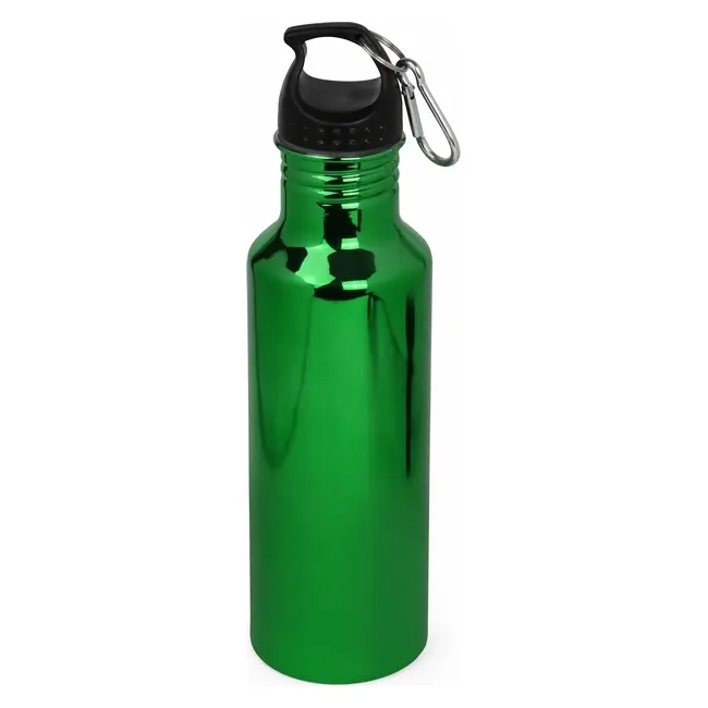 Пляшка металева 750мл Зеленый Черный Серебристый 14648-03