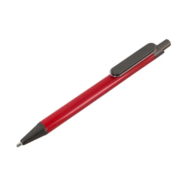 Ручка металлическая Красный Серебристый Черный 12943-01