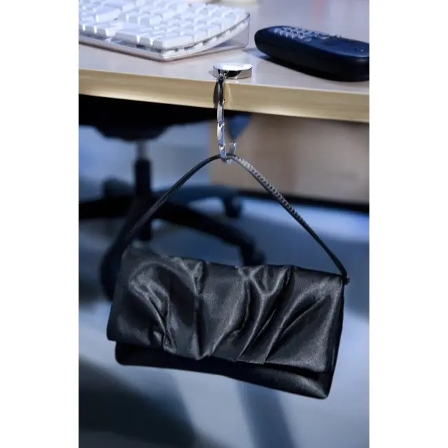 Вешалка для сумки настольная Серебристый Темно-синий 6532-04