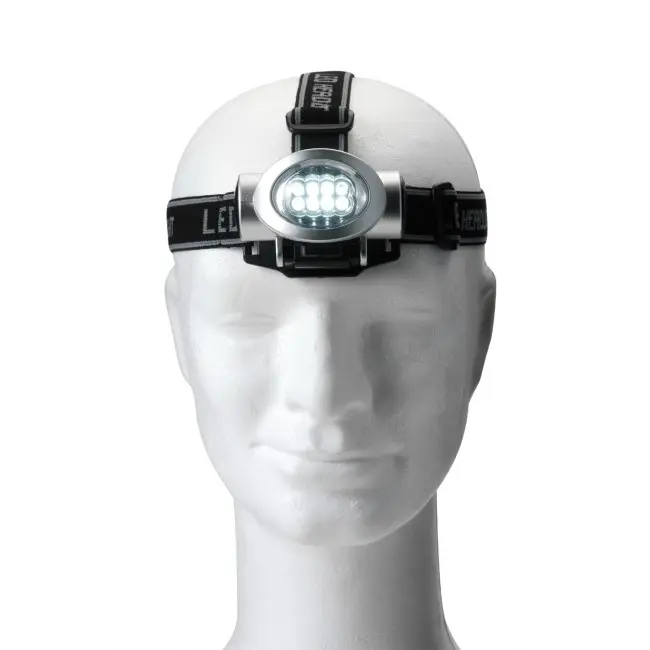 Ліхтарик на голову 8 світлодіодів Серый Черный 6685-01