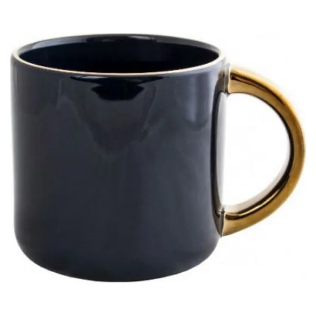 Чашка керамічна 350мл Золотистый Темно-синий 14429-01