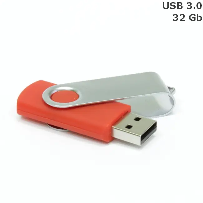 Флешка 'Twister' 32 Gb USB 3.0 Красный Серебристый 15258-82