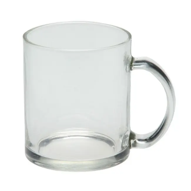 Чашка стеклянная глянцевая евро-цилиндр Прозрачный 1341-03