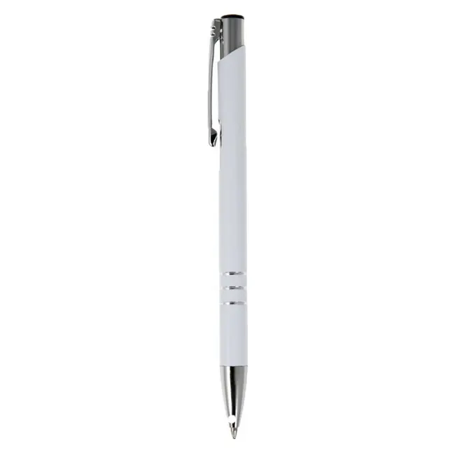 Ручка металлическая Серебристый Белый 6433-07