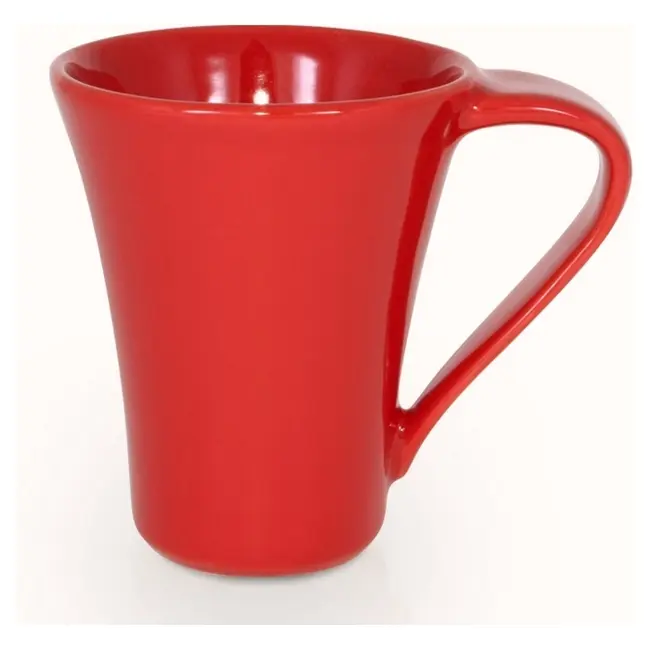 Чашка керамічна Flores 250 мл Красный 1758-06