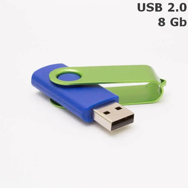 Флешка 'Twister' 8 Gb USB 2.0 Синий Зеленый 3673-120