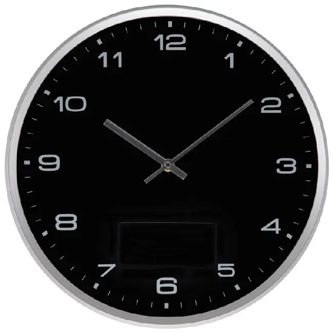 Настінний годинник Черный Серебристый 4992-01