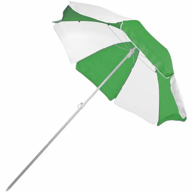 Пляжна парасолька біло-зелена Зеленый Белый 5275-04