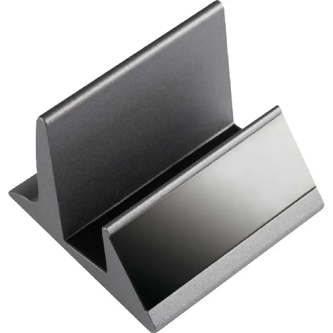 Подставка для мобильного или визиток массивная из металла Серый 4786-01