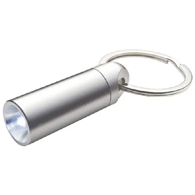 Брелок мини-фонарик металлический Серебристый 4687-01