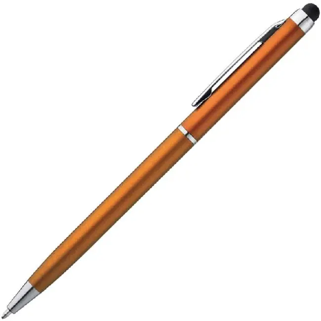 Ручка-стилус пластикова Оранжевый Серебристый 4557-03