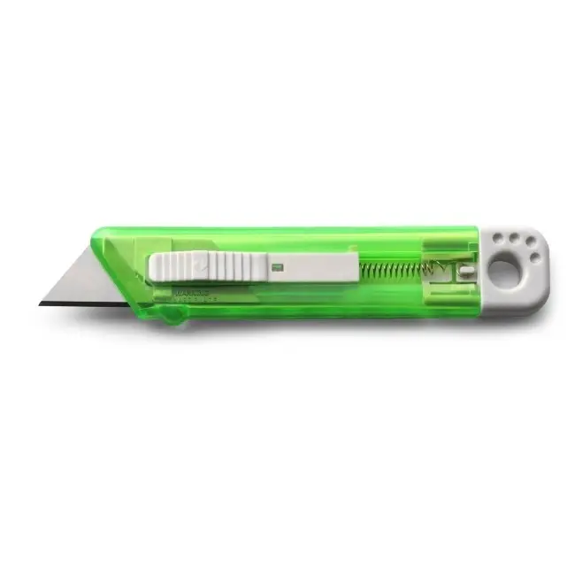 Нож канцелярский Белый Зеленый Прозрачный 6706-05