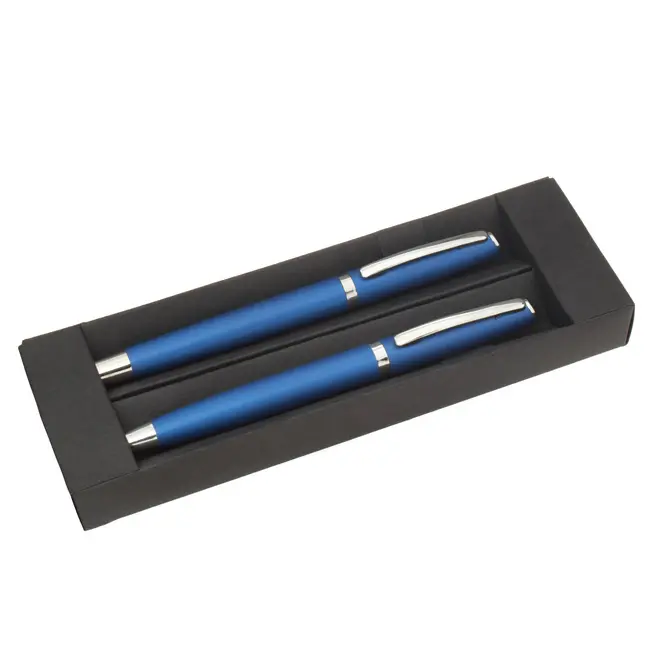 Набір кулькових ручок металевих Синий Серебристый 2764-04