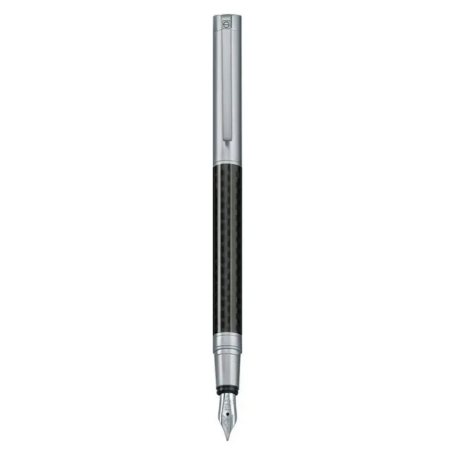 Ручка пір'яна 'Senator' 'Carbon Line FP' метал Серый Серебристый 8296-01