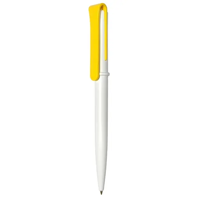 Ручка Uson пластикова з поворотним механізмом Желтый Белый 3911-40