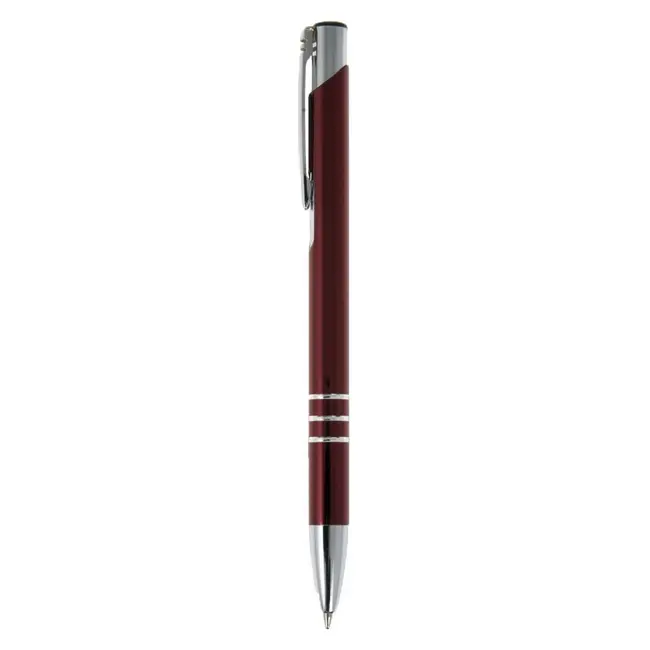 Ручка металева Бордовый Серебристый 6433-09