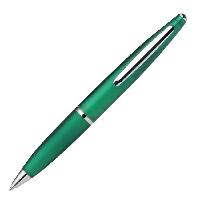 Ручка пластиковая Серебристый Зеленый 1449-03