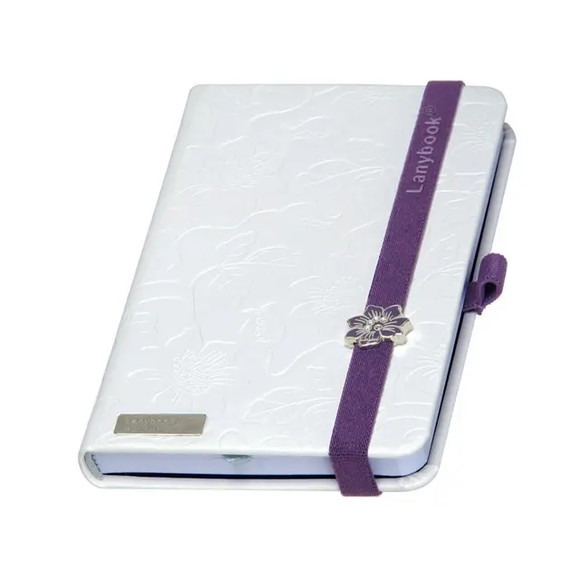 Записная книжка A6 'LanyBook' в клетку белый блок Фиолетовый Белый 6216-01