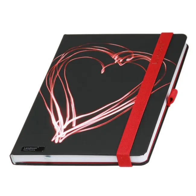 Записна книжка A5 'LanyBook' в клітинку білий блок Красный Черный 6215-01
