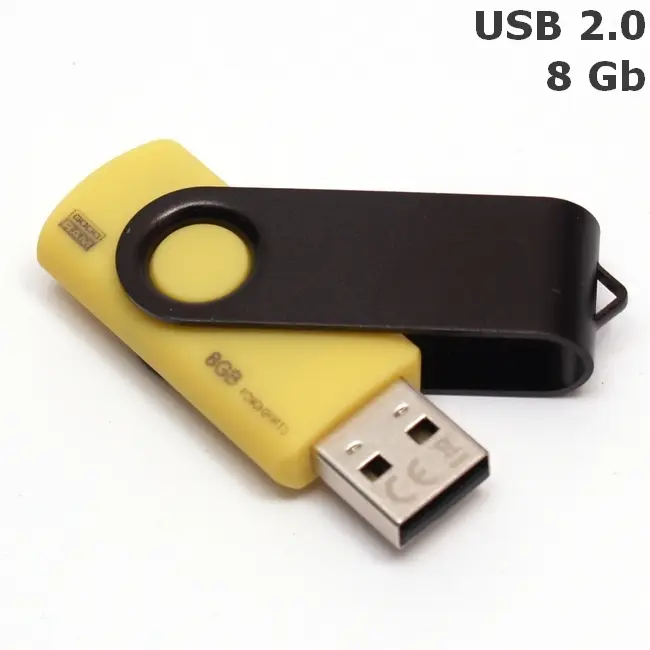 Флешка 'GoodRAM' 'Twister' под логотип 8 Gb USB 2.0 желто-черная Желтый Черный 4931-14