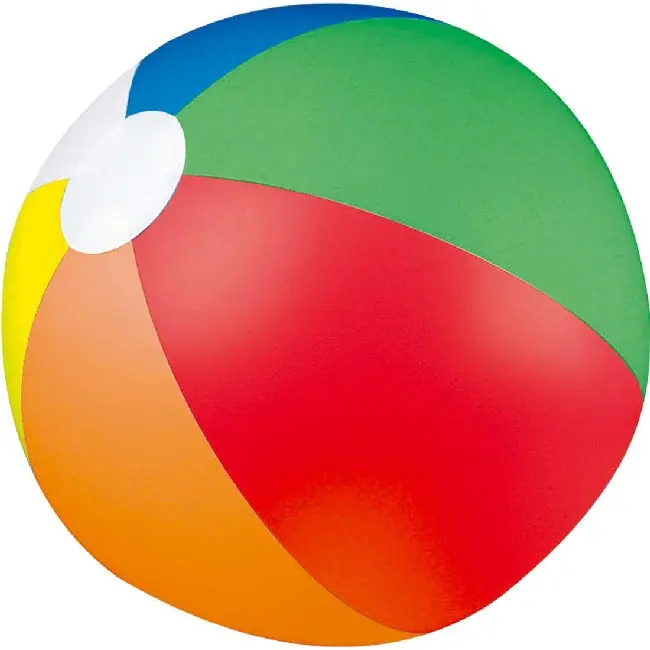 Мяч пляжный классический Желтый Красный Оранжевый Зеленый Синий Белый 4792-01