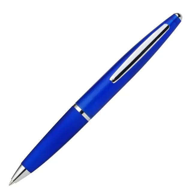Ручка пластикова Серебристый Синий 1449-02