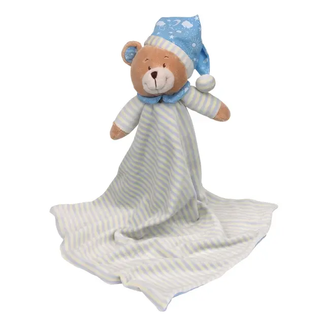 Іграшка плюшевий ведмідь Белый Коричневый Голубой 2444-01