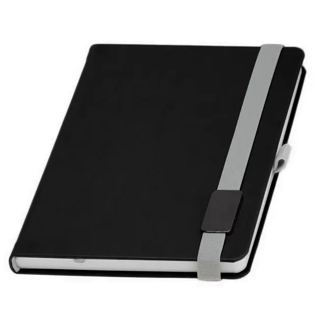 Записная книжка A5 'LanyBook' 'Туксон' в линейку Черный Серый 1308-02