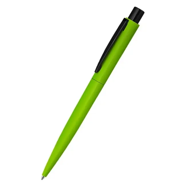 Ручка металлическая soft-touch Зеленый Черный 12415-12