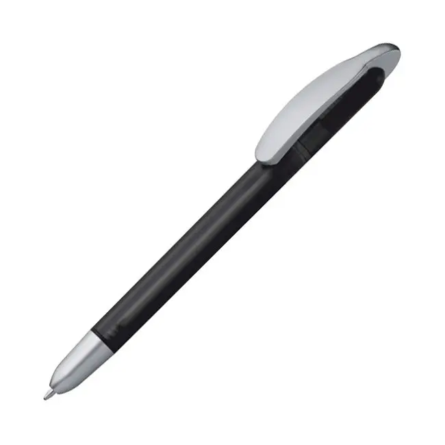 Ручка пластиковая корпус "фроузен" Серебристый Черный Прозрачный 5105-02