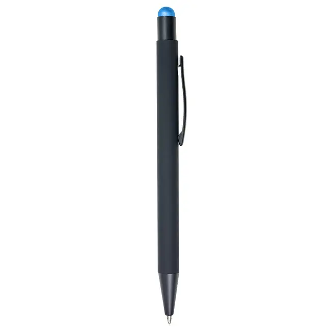 Ручка стилус металлическая Черный Голубой 13077-02