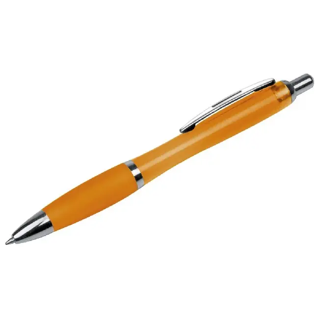 Ручка пластиковая Серебристый Оранжевый 4539-08